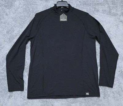 REI CO-OP  Men's Tech 1/4 Zip Size L 90% Polyester & 10% Spandex Jacket NWT(S)