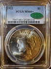 1922  $1 PCGS MS66+  CAC 25285236