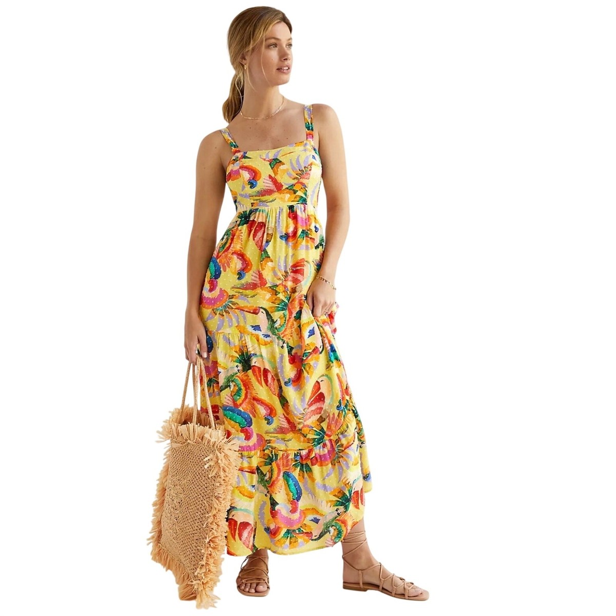farm rio green toucan dress Shop for Toucan Tree Green Dress – FARM Rio UAE main image 1
