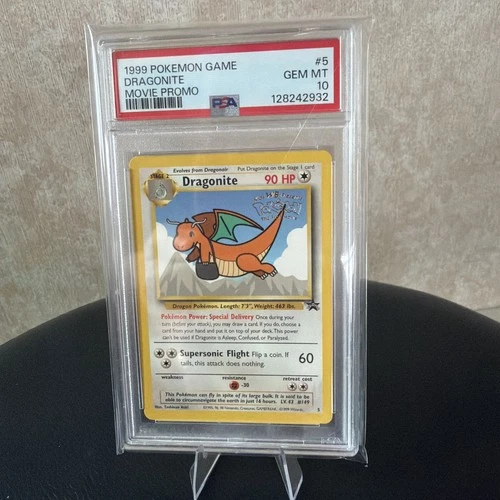 1999 Pokemon Game Movie Dragonite Movie Promo PSA 10