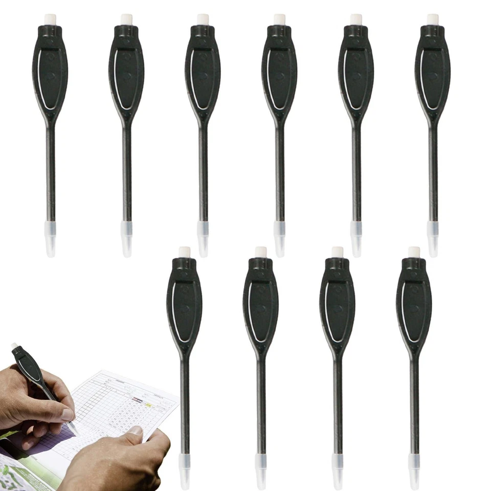 10 PIEZAS Lápices de puntuación de golf Clip ovalado PS Plumas de puntuación de golf 2H Rotuladores Foto 4 de 4