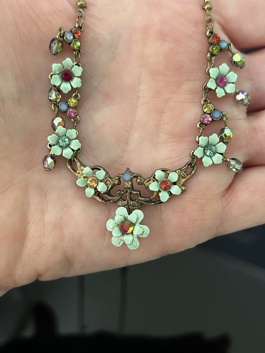 Michal Negrin Flower Necklace | eBay