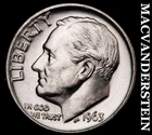 1963 Silver Roosevelt Dime-Choice Gem BU Lustrous No Reserve #i4558