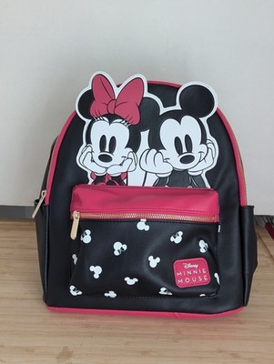 Disney BioWorld Mickey And Minnie Mouse Mini Backpack