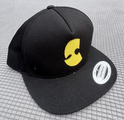 Wu-Tang Clan Logo Snapback Cap Mütze schwarz gelb Yupoong Klassiker 