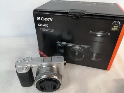 Sony α6400 Mirrorless Camera Kit 16-50mm & 55-210mm Zoom, 24.2MP, Fast AF