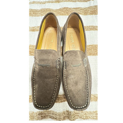 Geox Respira Brown Suede Loafers Men's Breathable Comfort Size: 11 US Hombre
