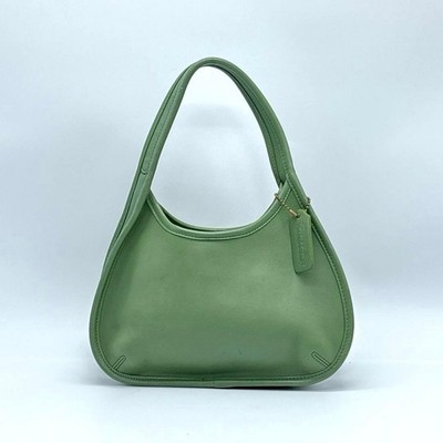 Coach Ergo Leather Hobo Shoulder Bag green 9027