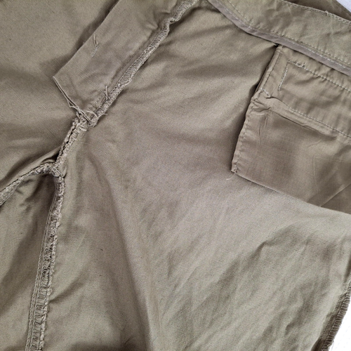 Banana Republic Women’s Khaki Pants Sz 12 Ins 27.5" Flare Green Linen Blend Flap - Picture 17 of 18