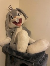 Vintage 1980s Six Flags Looney Tunes Plush Bugs Bunny