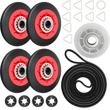 Dryer Rollers Pulley Bracket Belt Kit J Fit Models