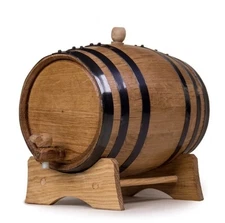 3L Aging Barrel Wooden Whiskey Barrel, Bourbon Wine Barrel Home Brewer