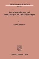 Erscheinungsformen Und Auswirkungen Von Indexkoppelungen. Harald Von Raffay