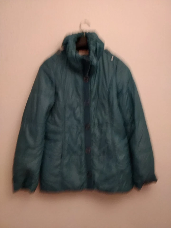 Laurĕl Damen Jacke Gr. 38, Türkis Blau  Weich Extra Leicht, Kuschelig