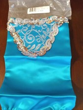 Leo's Child Satin Basic - Dance/Baton - PEACOCK - Size 4C - Decorated - New