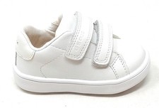 Geox Minicub B656TA scarpe bimbo colore bianco in pelle con doppio strappo