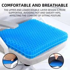 Honeycomb Gel Seat Cushion 2.5 Cm Thick Cooling Orthopedic Support Honeycomb Gel Seat Cushion 2.5 Cm Thick Cooling Orthopedic Support