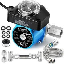 Instant Hot Water Recirculating Pump Kit with 304 Stainless Steel Bypass Blue 