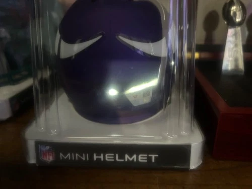 🔥Sam Darnold Autographed Mini Football Helmet Fanatics Certified Vikings🏈
