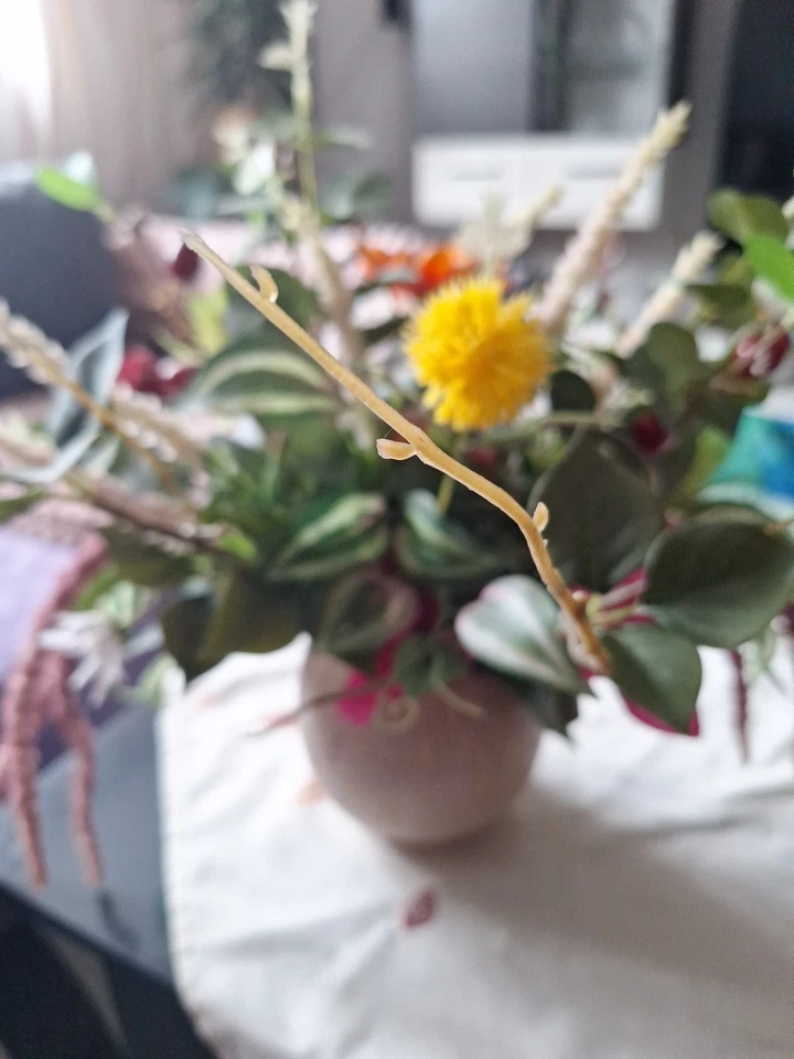 Bunter Deko Strauß Seidenblumen mit Vase ,Strauß nicht tauschbar - Bild 4 von 4