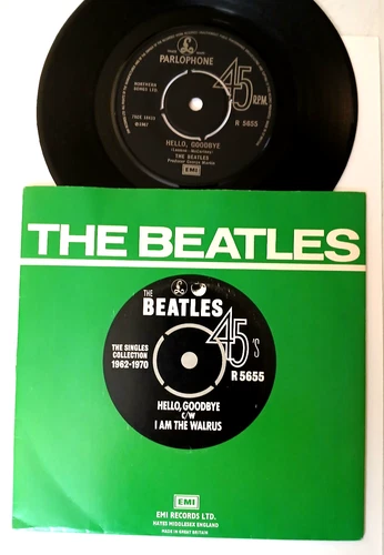 VINYL RARE 45 RPM The Beatles Hello Goodbye /  I am the Walrus  1978  "SPECIAL D