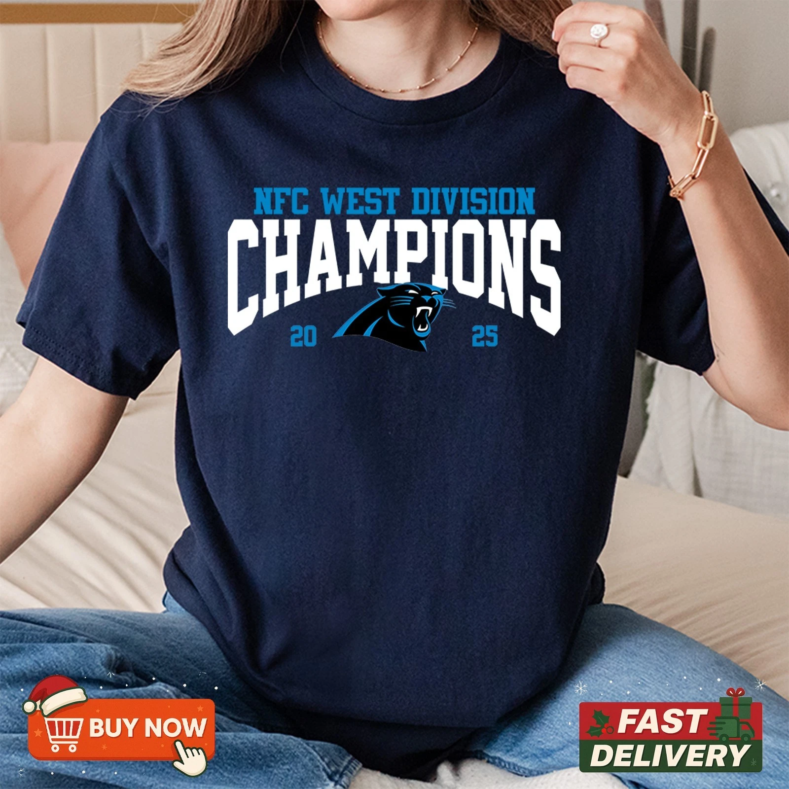 Carolina Panthers NFC West Champions 2025 TShirt