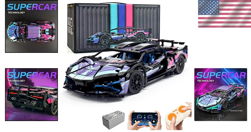 Technical Sports Racing Car Kit, Ideal Gift for Adults - Image 2 of 4