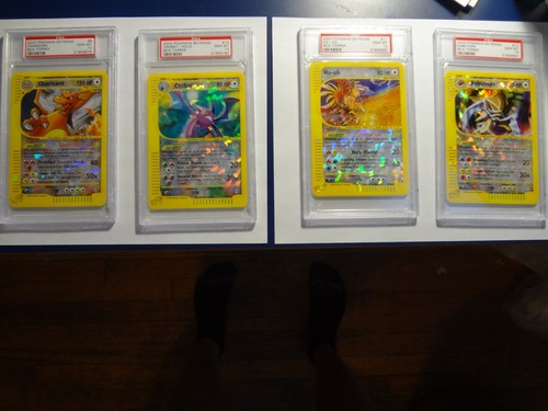 ONE OF A KIND POKEMON SKYRIDGE PSA 9 &10 SET -2 CHARIZARDS PSA 10-336 CARDS!!
