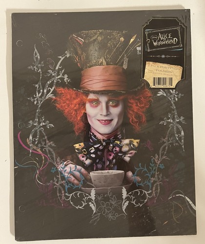 Alice In Wonderland Johnny Depp Anne Hathaway White Queen Portfolio Folders NEW