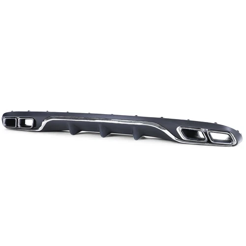 Diffusore posteriore + terminali cromati per Mercedes Classe E W213 senza AMG - Foto 1 di 4