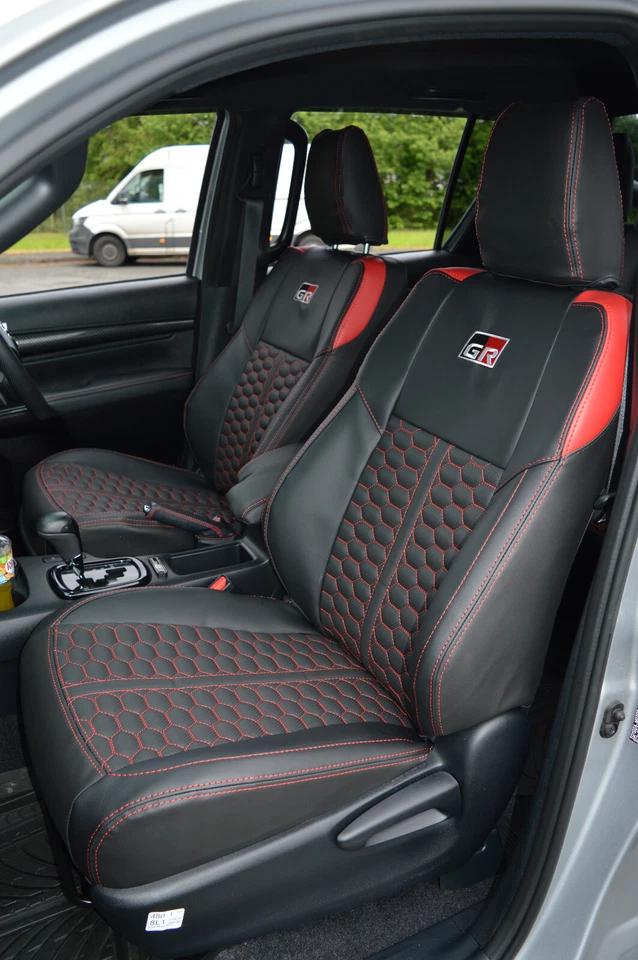 Fundas de asiento personalizadas Toyota Hilux GR AN120 8ª generación 2015 - alta calidad Foto 4 de 4