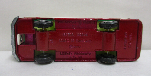 2 Vintage Matchbox Buses #12 Setra Coach 1970 #17 The Londoner 1972 Toy Cars - Picture 7 of 13