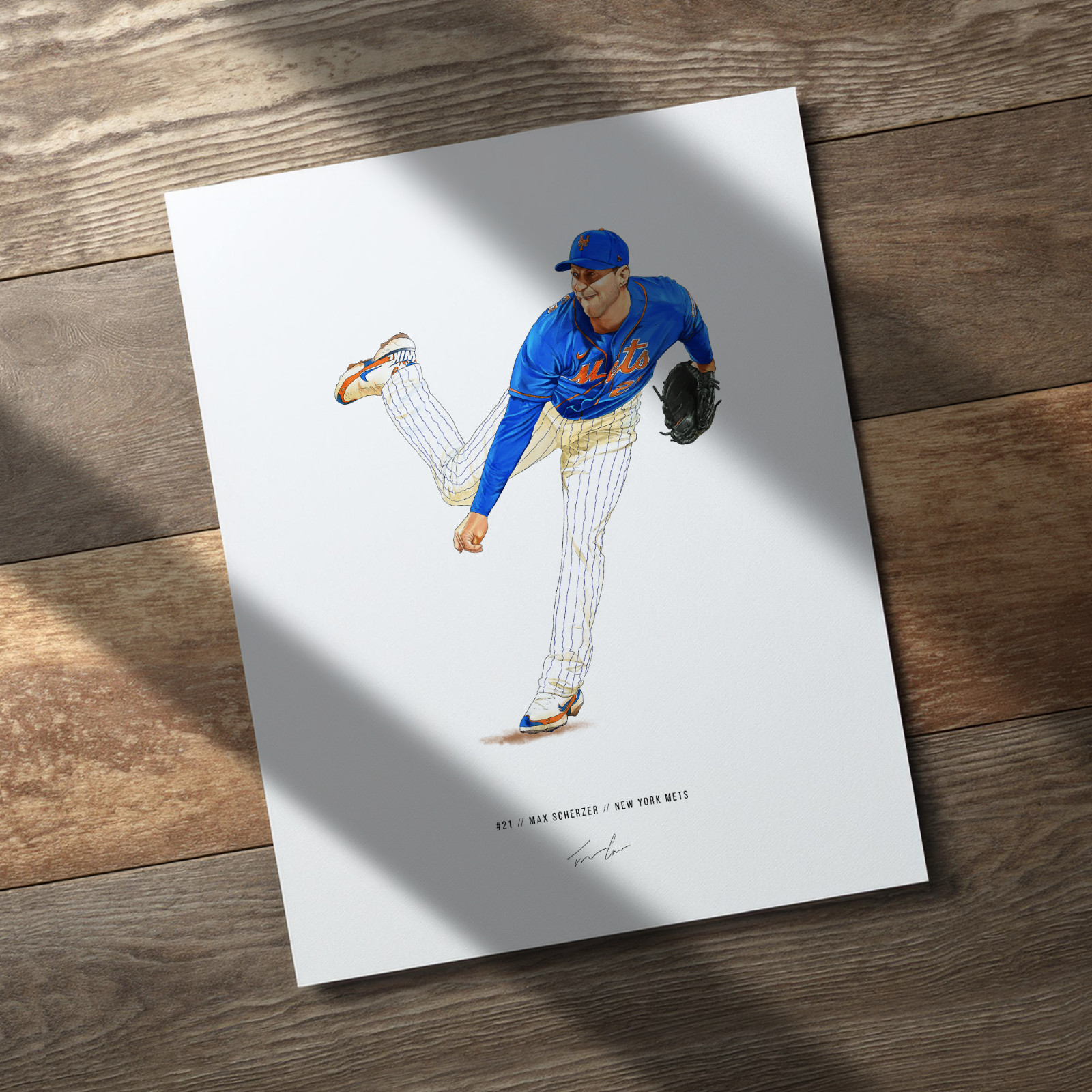 Max Scherzer (Batting) #8 2019 Stadium Club Baseball