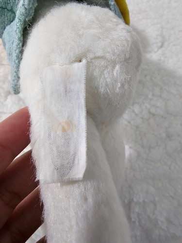 Vintage 1999 Mary Meyer Bunny Rabbit Plush Toy Hat Butterfly 12" Bean Bag - Picture 10 of 12