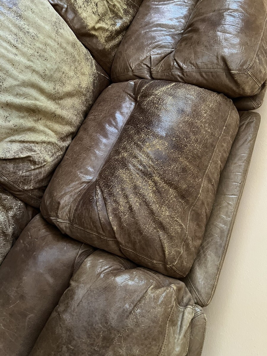 Divano Pelle vintage, Usato, Sedute Con elementi Rimuovibili e Sfoderabili