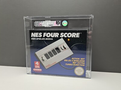 NES FOUR SCORE NEW & UNUSED VGA 85 NM+ NINTENDO CIB OVP GERMAN VERSION - NO WATA