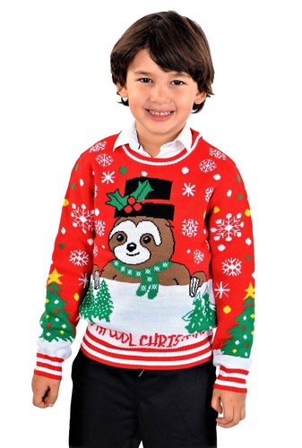 SOCAL LOOK Kids Ugly Christmas Sweater - Funny Holiday Pullover for Boys & Girls