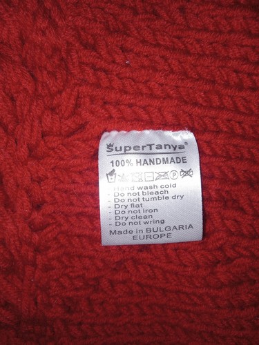 SuperTanya Brand Alpaca Yarn Handmade Knit Plain/Cableknit Cape Poncho W/Hood - Picture 4 of 8
