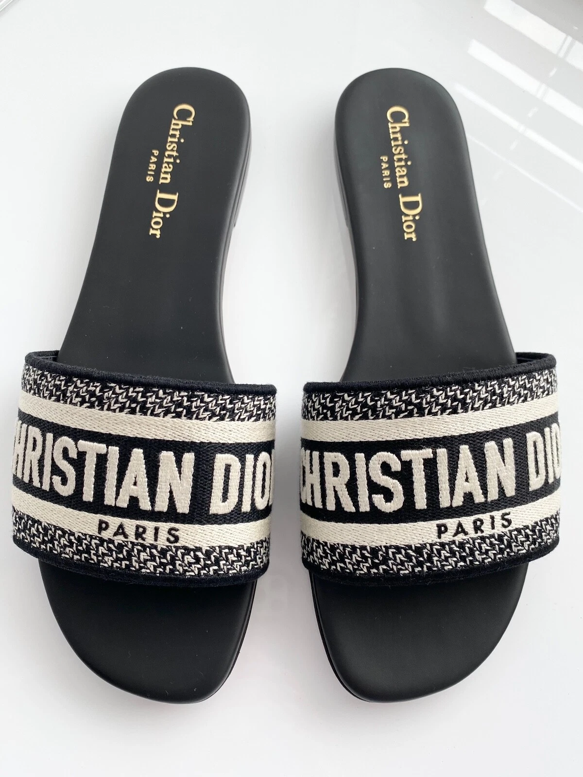 SANDALES TISSU NOIR DWAY CHAUSSURES À GLISSIÈRE TISSU NOIR 39