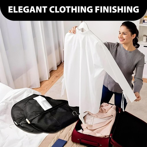 40" Large Hanging Suit Dress Coat Travel Bag Clothes Cover Storage Zip Storage - Picture 9 of 11