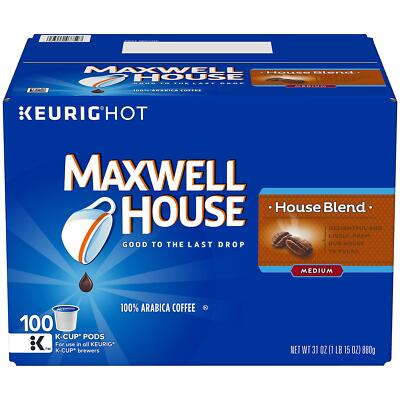 Maxwell House House Blend Coffee 100 to 200 K cups Pick Any Size FREE SHIPPING 