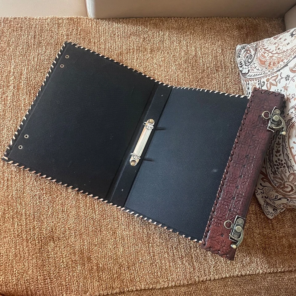 Leather Ring Binder, Tree Of Life Grimoire Binder, Leather Binder - Image 4 of 4