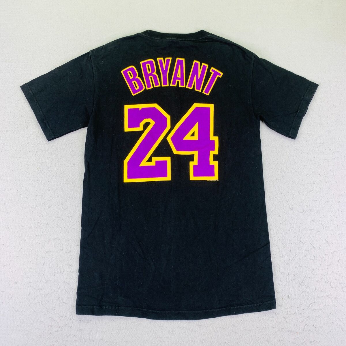 Faded Nba Los Angeles Lakers Kobe Bryant #24 Jersey Graphic T-shirt