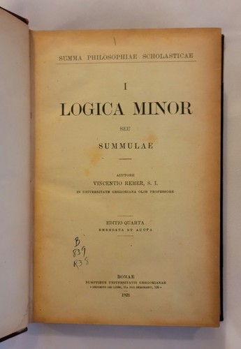 Summa Philosophiae Scholasticae - Volumes 1,2,3 HC Logic, Ontology, Philosophy - Picture 3 of 10