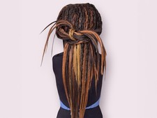 Glueless Faux Locs Wig, Long Distressed Dreadlocks, Boho Butterfly Loc Wig