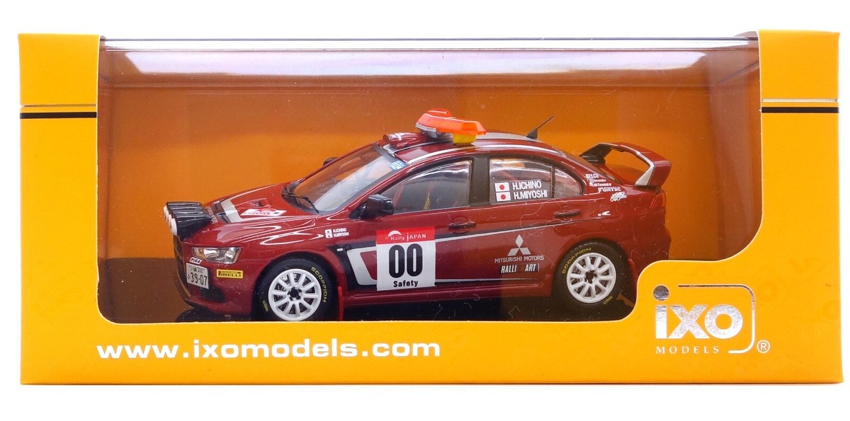 IXO 1/43 Mitsubishi Lancer Evolution X 2007 Rally Japan Safety