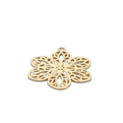Gold Finish And  Silver Plated  Charm  E-coated, Brushed Finish, Components ''36x