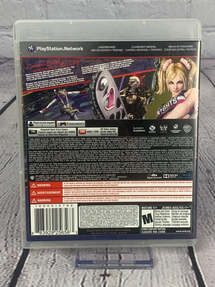 Lollipop Chainsaw (Playstation 3, 2012) CIB Complete VG Disc - Image 2 of 4