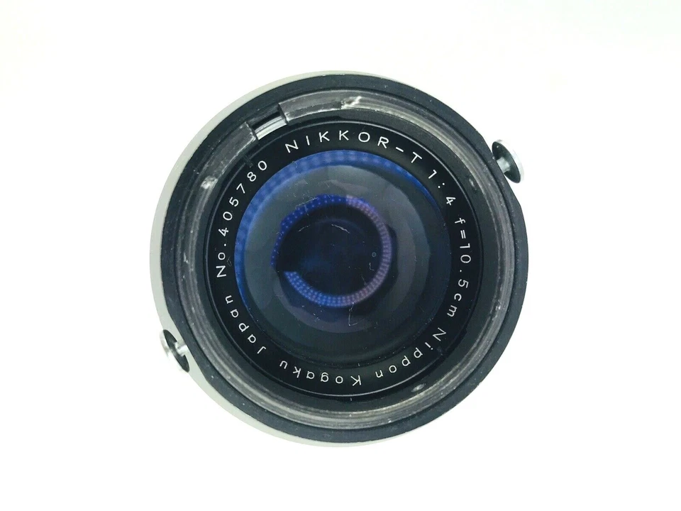 NIKON Nikkor-T F=10.5cm 1:4 mf lens No.405780w front cap W/ Case Nippon Kogaku - Image 2 of 4