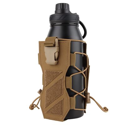 Tactical Molle Water Bottle Holder 40 Oz Adjustable Tactical Water Bottle  Pouch